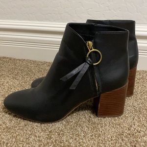 Franco Sotto Black Bootie size 10